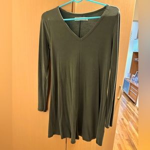 Abercrombie Olive Green Long Sleeve Dress